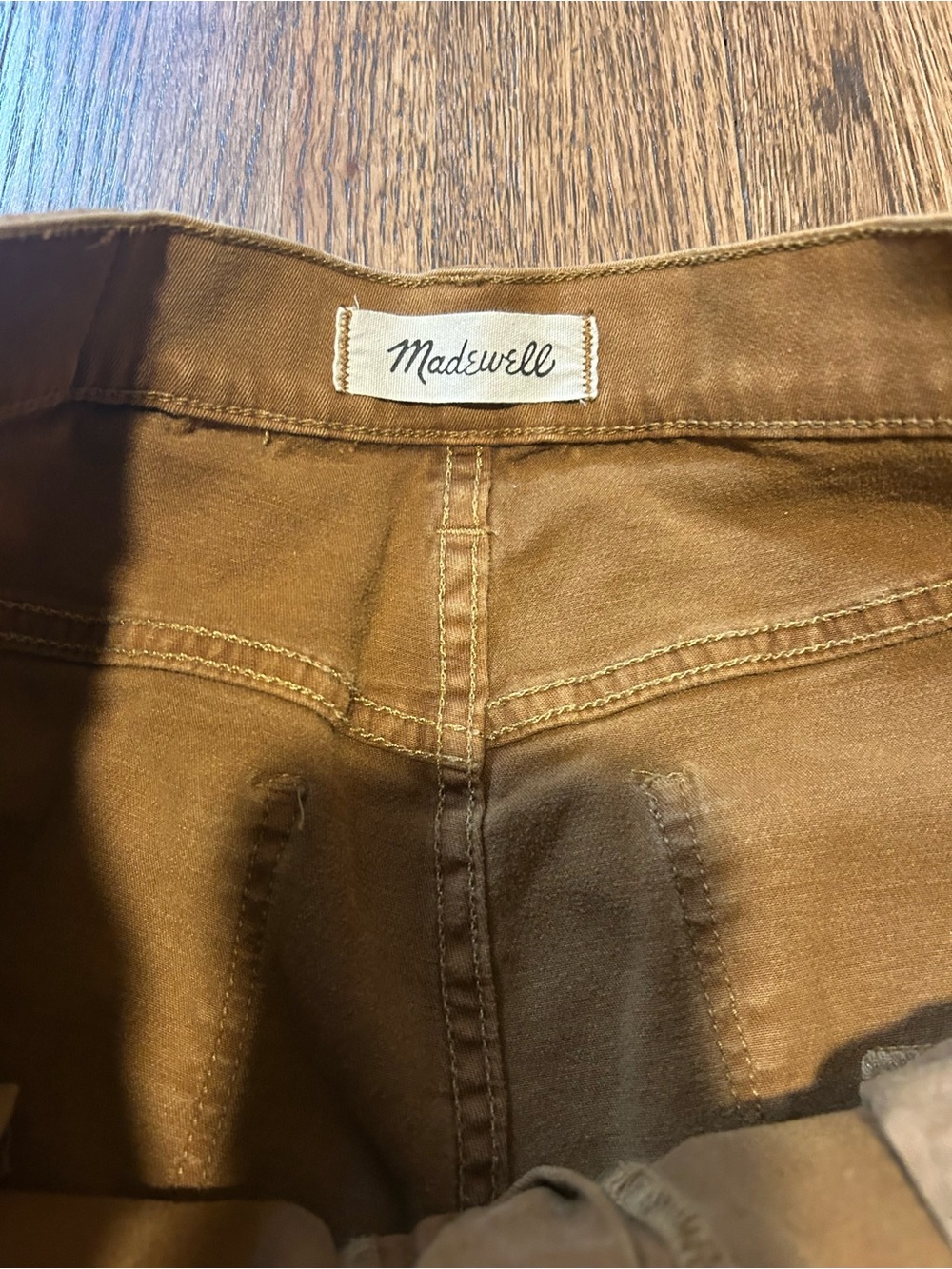 Madewell 9” High Rise Skinny Skinny Jeans Camel Brown Size 29 - Picture 2 of 8